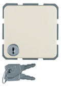 Berker 4763 Steckdose SCHUKO+Klappd. u.Schloss wg Up IP44 weiß glänzend