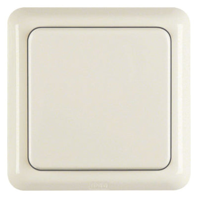 Berker 4718 Steckdose SCHUKO m.Klappd. u.Rahmen wg Up IP44 weiß glänzend