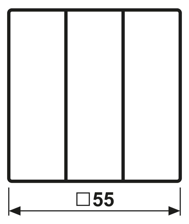 Jung A593BFSWM Wippe f.3f Schalter