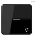 Jung CD590KO5KSW Wippe Symbol Klingel m.Lichtleiter schwarz