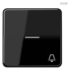 Jung CD590KO5KSW Wippe Symbol Klingel m.Lichtleiter schwarz