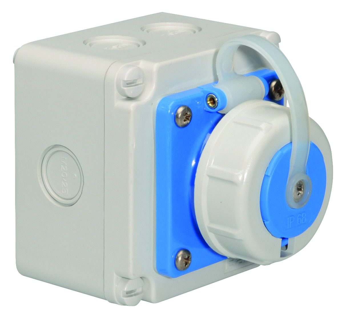 Bals 7245 Schuko-Wandsteckdose gerade 16A 3p IP67 blau
