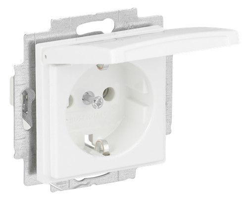 BJ 20 EUKR-914 SCHUKO Steckdose Klappd. o.Spr. alpinweiß balance SI