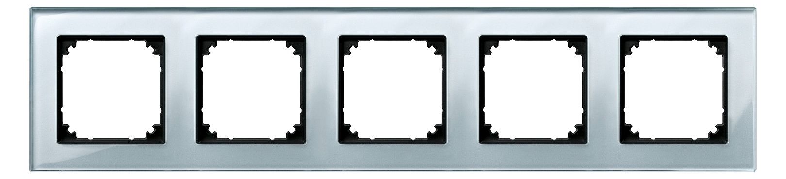 Mert 489560 M-PLAN-Echtglasrahmen 5f Diamantsilber
