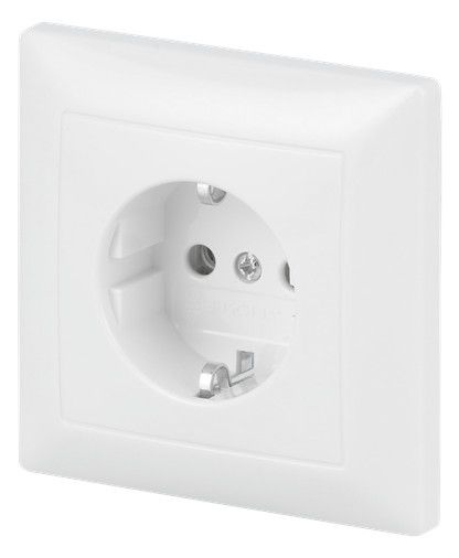 BJ 20 EUJR-914 SCHUKO Steckdose Vollplatte o.Spr. alpinweiß balance SI