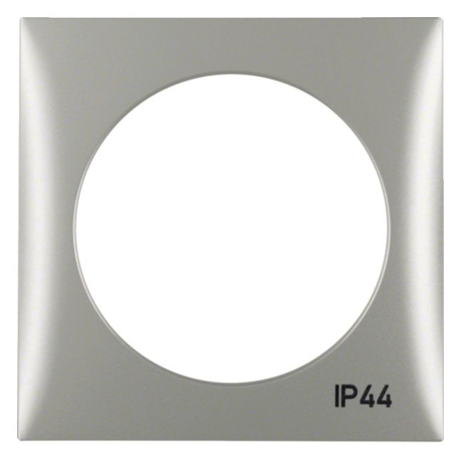 Berker 918272568 Rahmen 1fach m.Aufdruck IP44 Integro Flow chrom matt lackiert