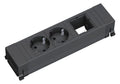 Bachmann 916.060 Power Frame 2xSchuko 1xABD Kunststoffprofil schwarz