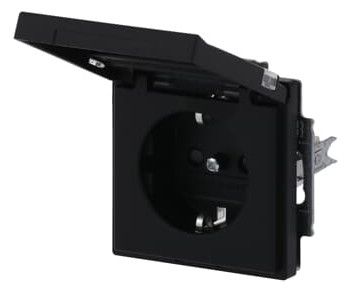 BJ 20 EUKNB-885 SCHUKO Steckdosen-Einsatz schwarz matt future