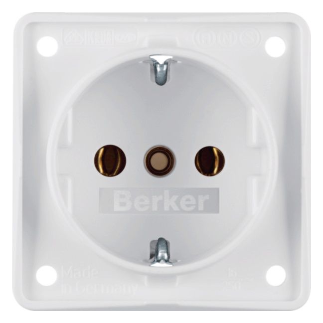 Berker 941852502 Steckdose SCHUKO Integro polarweiß matt