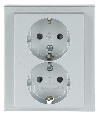 BJ 202 EUJB-83 SCHUKO® Doppelsteckdose volle Abdeckung EBS
