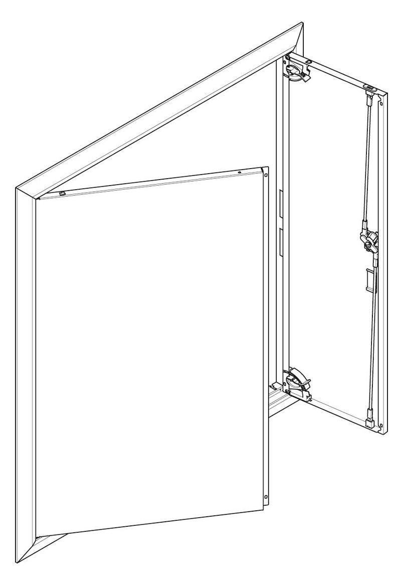 ABN GBRU37T Blendrahmen m.Volltüre f.UP-Flachverteiler,3x7-reihig