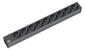Bachmann 333.506 19" 1HE 9xSchuko Strom 2m Schuko schwarz