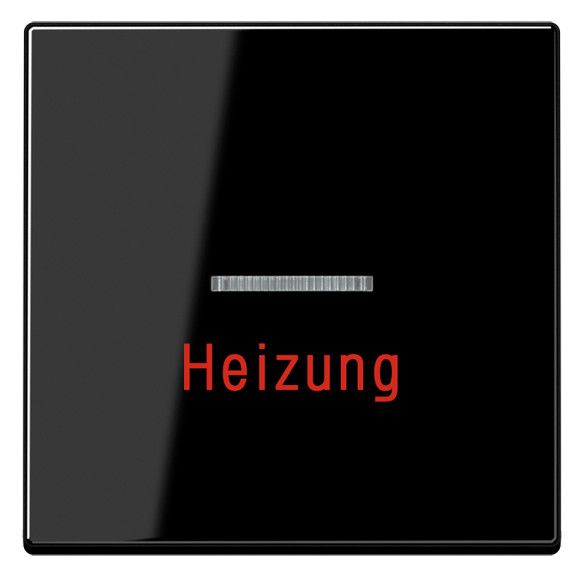Jung A590BFHSW Wippe Heizung Notschalter m.Lichtleiter bruchs. Serie A schwarz