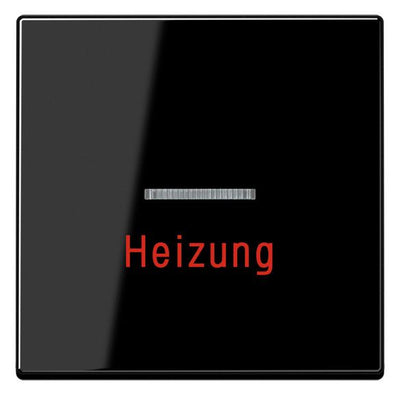 Jung A590BFHSW Wippe Heizung Notschalter m.Lichtleiter bruchs. Serie A schwarz