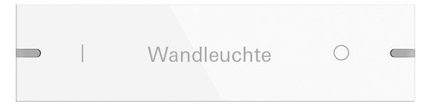 GIRA 8324903 Wippe indiv. Tastsensor4 4fach TS4 Aluminium Reinweiß gl.(lack.)