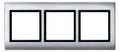 Mert 400360 AQUADESIGN-Rahmen 3fach aluminium