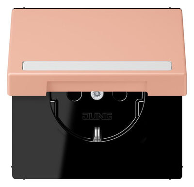 Jung LC1520BFNAKL231 SCHUKO-Steckd.KI m. Klappdeckel m.S