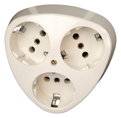 Kopp 111401004 STANDARD Schuko Steckdose 3f Komplettgerät cremeweiß