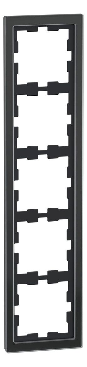 Mert MEG 4050-6503 D-Life Glas Rahmen 5fach Onyxschwarz