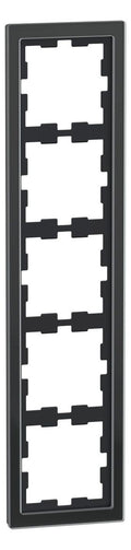 Mert MEG 4050-6503 D-Life Glas Rahmen 5fach Onyxschwarz