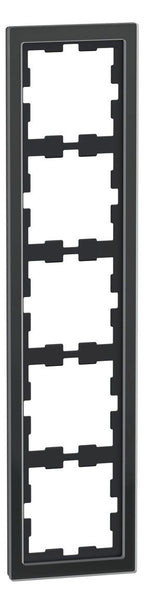 Mert MEG 4050-6503 D-Life Glas Rahmen 5fach Onyxschwarz