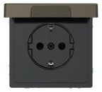 Mert MEG 2314-6052 SCHUKO-Steckdose m.Klappdeckel IP44 BRS StK Moccametallic