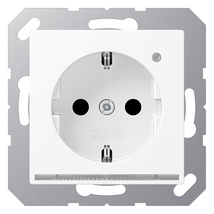 Jung A1520-OWWMLNW SCHUKOsteckdose m.LED-Licht