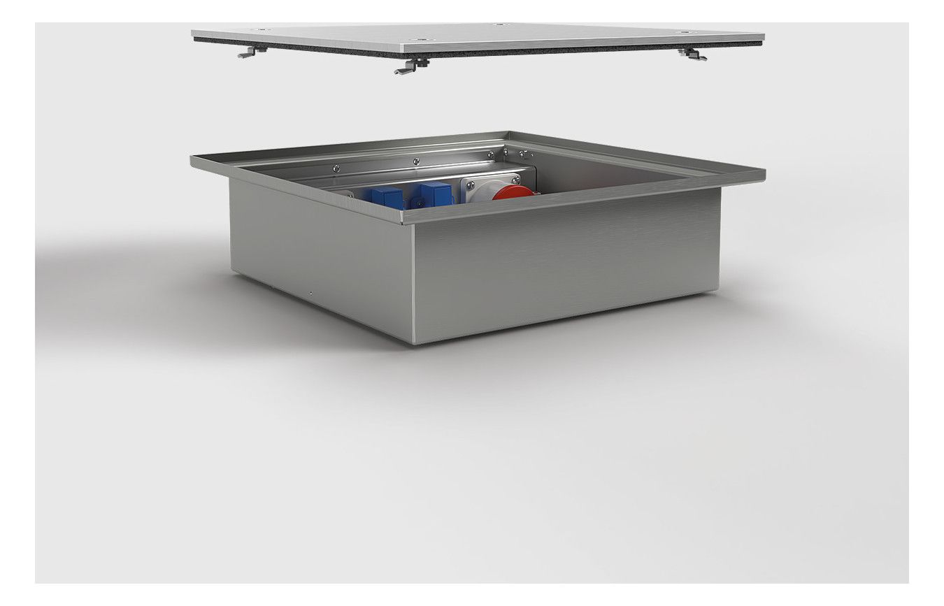 Bodentank 6522A 2x Schuko, 1x CEE 5/16A 400V, 1x CEE 5/32A 400V, EV1 6522A-1-3