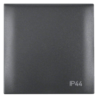 Berker 918282595 Rahmen 1fach m.Klappd.+ Aufdruck IP44 Integro Flow anthrazit mt