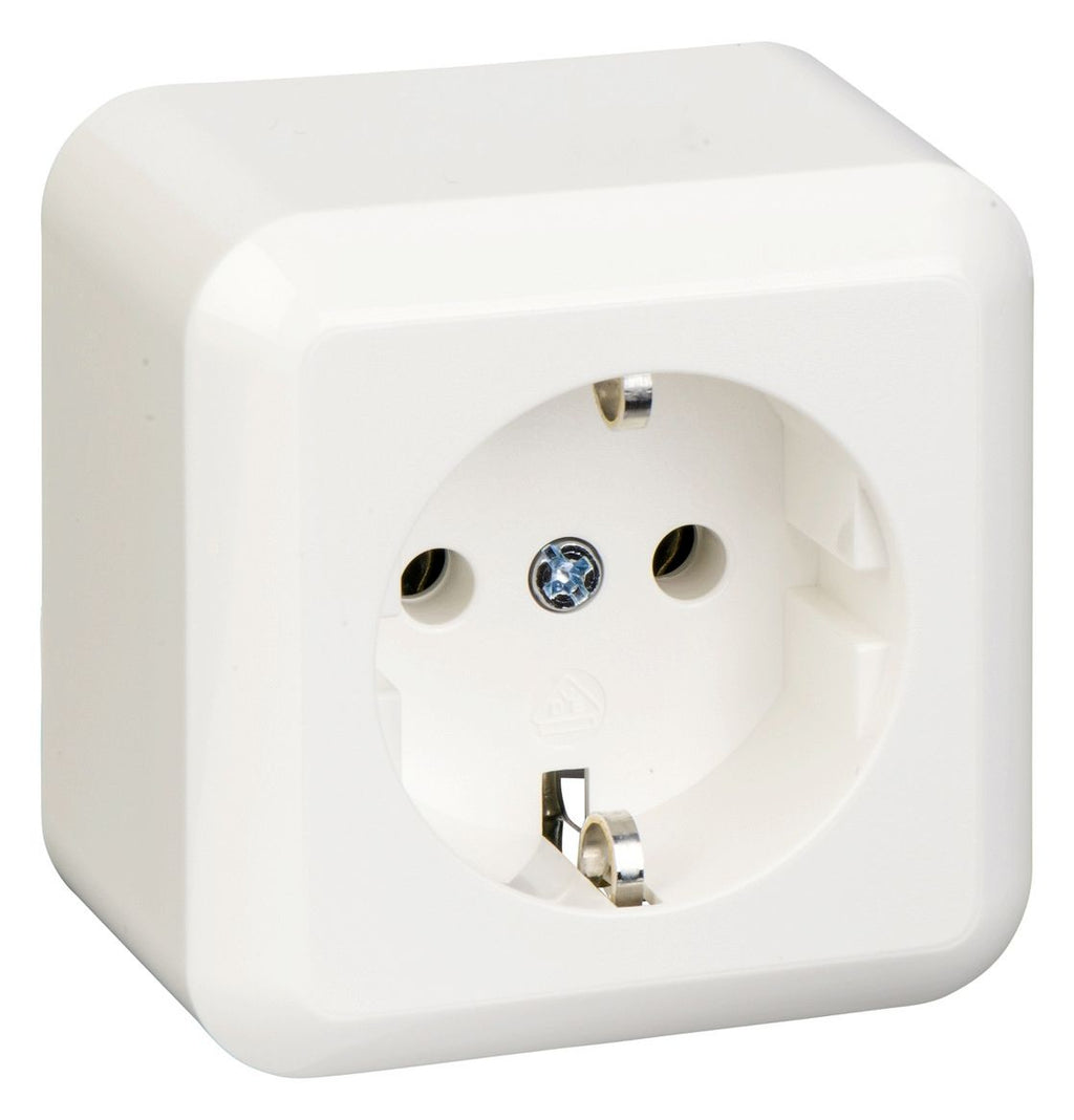 Elso 385004 Steckdose 16A CONTURA Steckklemme reinweiß