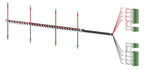Siemens 3KC9831-6 f.3KC8 Spannungs- versorgungskabel oberseitig 4p f.1600A