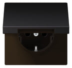 Jung AL1520KLD SCHUKO Steckdose Klappdeckel LS Aluminium dark