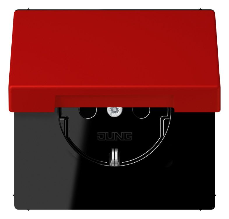 Jung LC1520BFKIKL227 SCHUKO Steckd.KI m. Klappdeckel LC32090