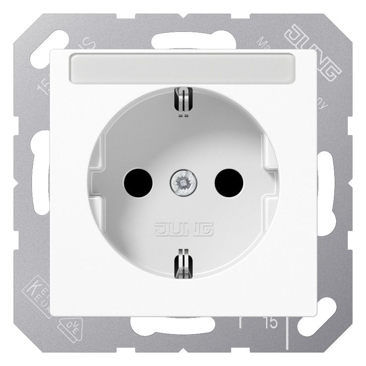 Jung A 1520 BFKINA WW SCHUKO-Steckdose 16A 250V Berührungs.- schutz SF bruchs.