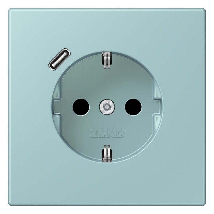 Jung LC1520-18C214 SCHUKO-Steckd.m.USB Typ C LC32033