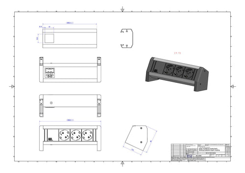 Bachmann 902.0048 DESK 3xSchuko GST18