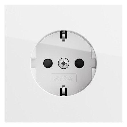 GIRA 445370 SCHUKO-Steckd.SH Flächenschalter Reinweiß