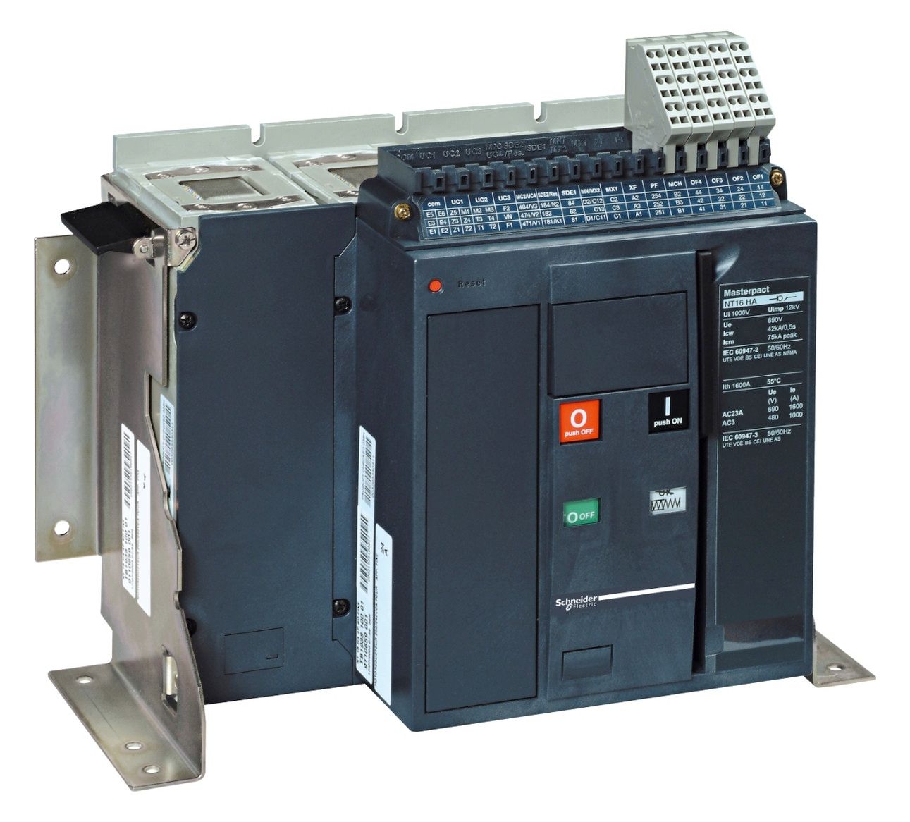 Schneider 47138 Grundrahmen Masterpact NT10 H2 1000A 4p fest