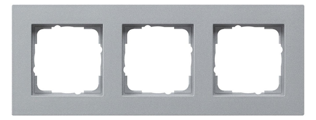 GIRA 0213255 Abdeckrahmen 3fach flach E2 Farbe Alu