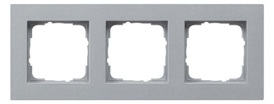 GIRA 0213255 Abdeckrahmen 3fach flach E2 Farbe Alu