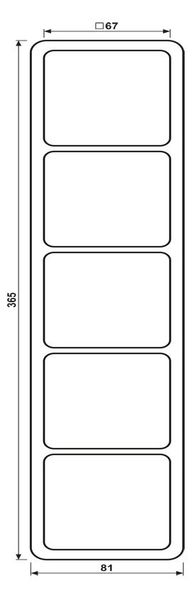 Jung CD585GB Rahmen 5fach gold-bronze