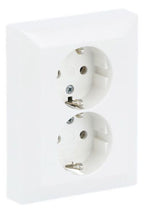 BJ 202 EUJ-914 SCHUKO® Doppelsteckdose volle Abdeckung