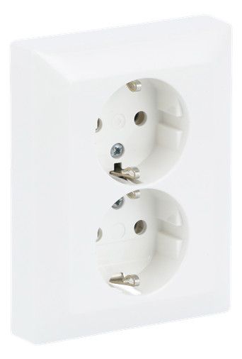 BJ 202 EUJ-914 SCHUKO® Doppelsteckdose volle Abdeckung