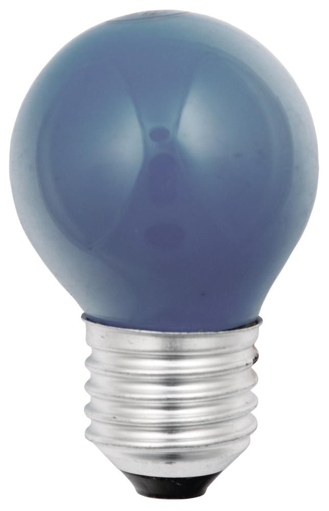 S&H 30529 LED Tropfenform 45x73mm E27 240VAC 1W 12Lm blau Kunststoff