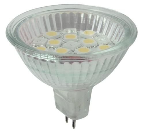 S&H 30753 LED Reflampe MR16 GU5,3 dimmbar 10-30VDC 10-18VAC 1,8W 3000K/rt
