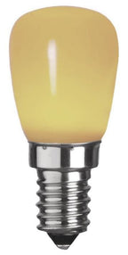 S&H 30883 LED Birnenform 27x59mm E14 230V 0,8W 6Lm gelb