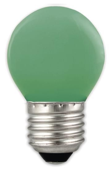 S&H 30960 LED Tropfenform 45x73mm E27 240VAC 1W 12Lm grün Kunststoff