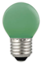 S&H 30960 LED Tropfenform 45x73mm E27 240VAC 1W 12Lm grün Kunststoff