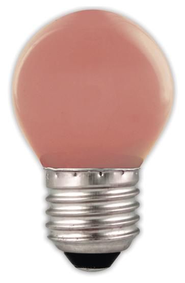 S&H 30961 LED Tropfenform 45x73mm E27 240VAC 1W 40Lm orange Kunststoff