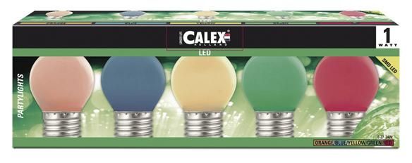 S&H 30964 LED Tropfenform 45x73mm Kunststoff E27 240VAC 1W 12Lm 5 Farben
